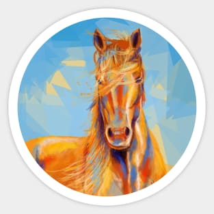 Obedient Spirit - Horse portrait Sticker